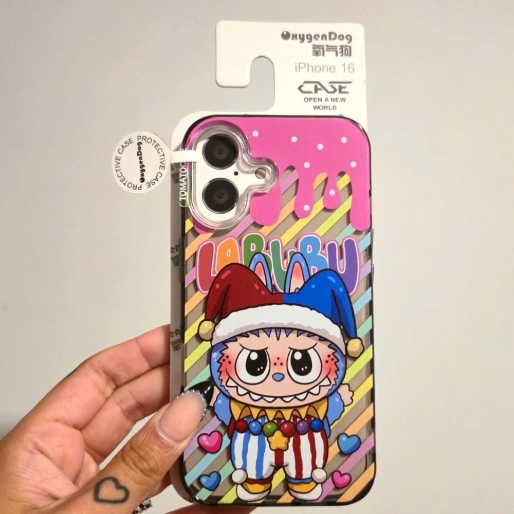 OxygenDog iPhone 16 Case - Multicolor Character Design
